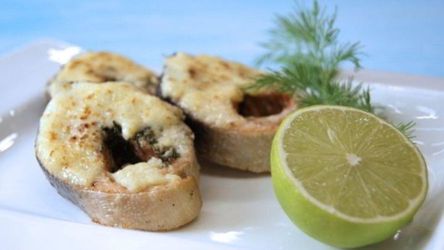 Рецепт запеченных стейков горбуши