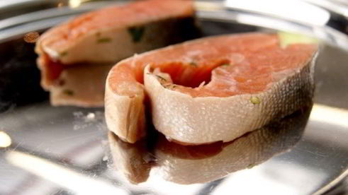 запеченные стейки горбуши