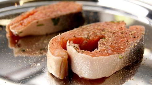 запеченные стейки горбуши