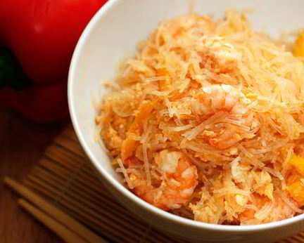 Стеклянная лапша с креветками