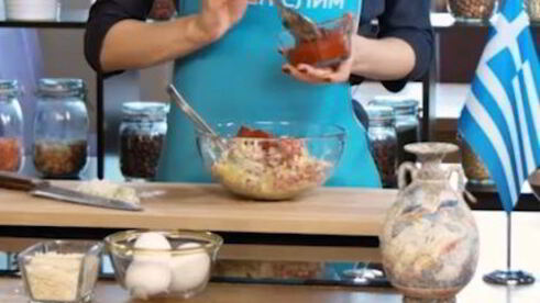 греческие тефтели с кабачками