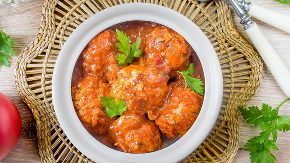 Рецепт Кабачковых тефтелей в томатном соусе