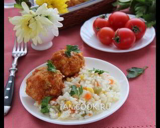 Куриные тефтели с тыквой