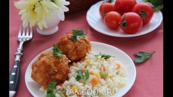 Рецепт Куриных тефтелей с тыквой