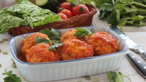 куриные тефтели с тыквой