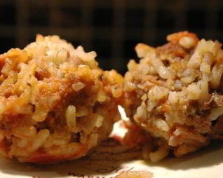 Мясные тефтели-ежики