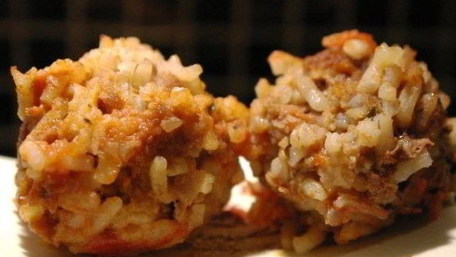 Рецепт мясных тефтелей-ежиков