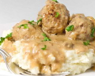 Мясные тефтельки в сметанном соусе