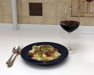 Паста Феттуччине с нежными итальянскими тефтельками