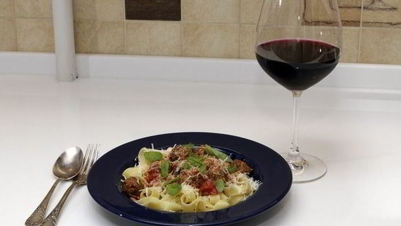 Рецепт Пасты Феттуччине с нежными итальянскими тефтельками