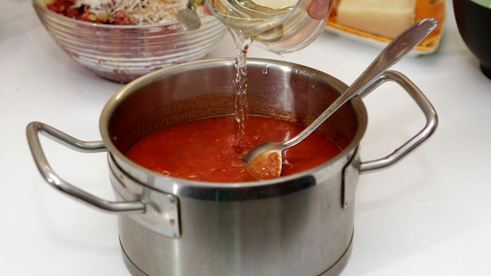 паста феттуччине с нежными итальянскими тефтельками