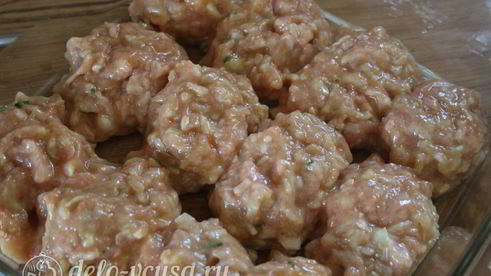 тефтели из индейки с рисом