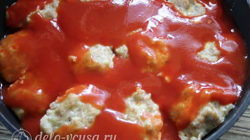 тефтели из индейки с рисом