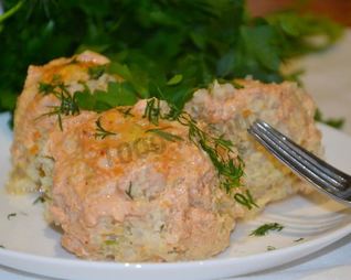 Тефтели из индейки в духовке с рисом