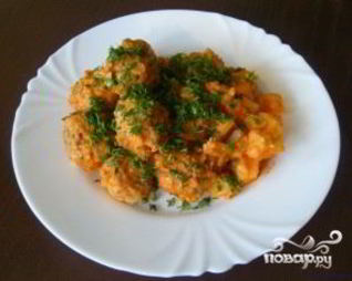 Тефтели с картошкой в мультиварке