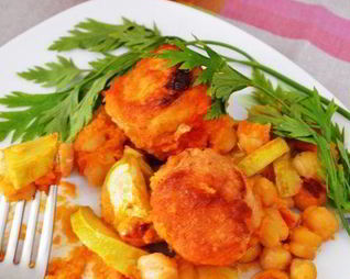 Тефтели с нутом и кабачком по-мароккански