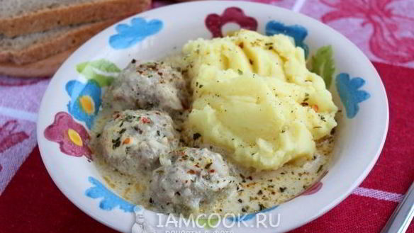 Рецепт Тефтелей с подливкой в мультиварке