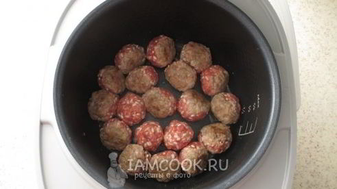 тефтели с рисом с подливкой в мультиварке