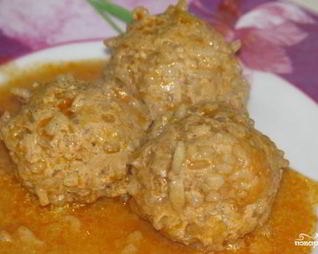 Тефтели с рисом в мультиварке