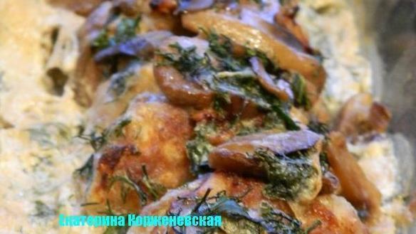 Рецепт Тефтелей в сливочно-грибном соусе