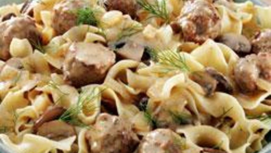 Рецепт тефтелей в сметанном соусе с грибами