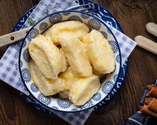 Ленивые вареники с картофелем
