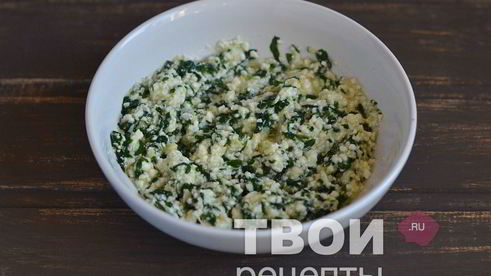 ленивые вареники со шпинатом