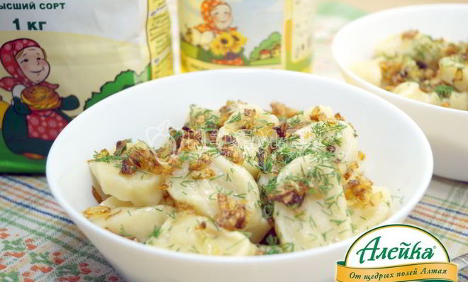 Постные ленивые вареники с картофелем