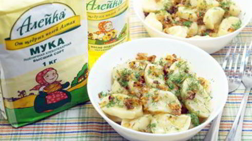 постные ленивые вареники с картофелем