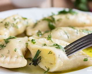 Постные вареники