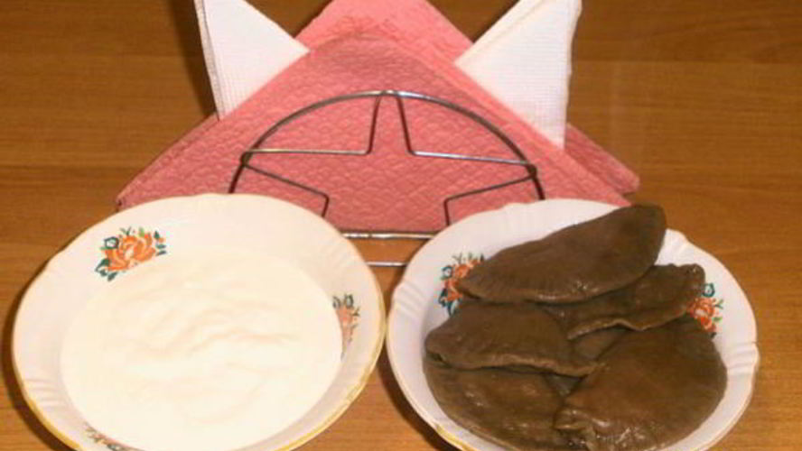 Рецепт шоколадных вареников с творогом