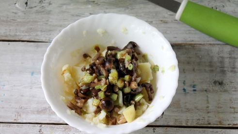 вареники с картошкой и грибами