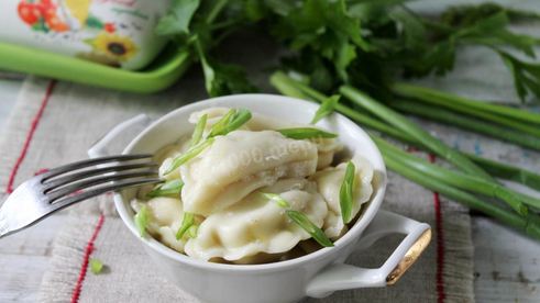 вареники с картошкой и грибами