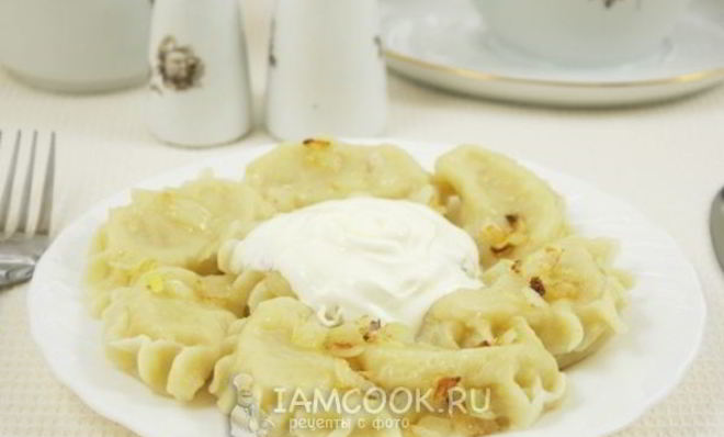 Вареники с картошкой на молоке