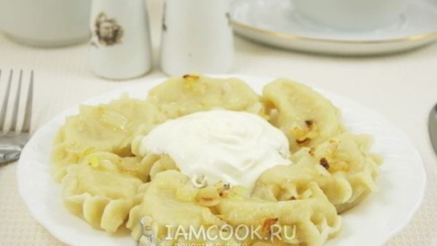 Рецепт вареников с картошкой на молоке