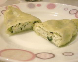 Вареники с кинзой