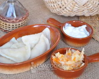 Вареники с куриной грудкой и картофелем