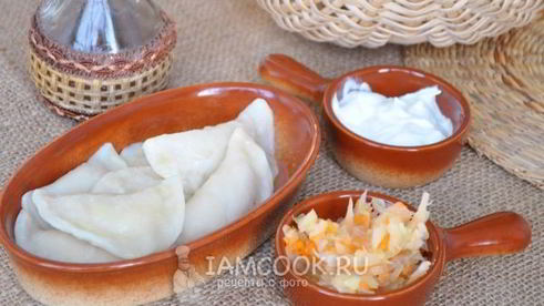 вареники с куриной грудкой и картофелем