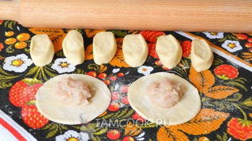 вареники с курицей