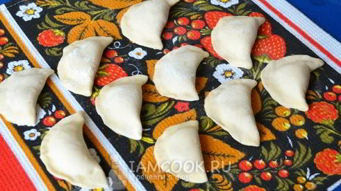 вареники с курицей