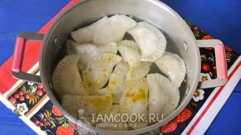 вареники с курицей