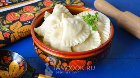 вареники с курицей