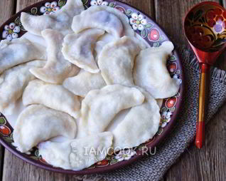 Вареники с малиной