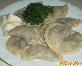 Вареники с шампиньонами