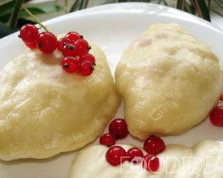 Вареники с творогом на пару