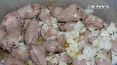 бланкет с куриными сердечками