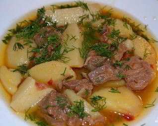 Жаркое из баранины с картофелем
