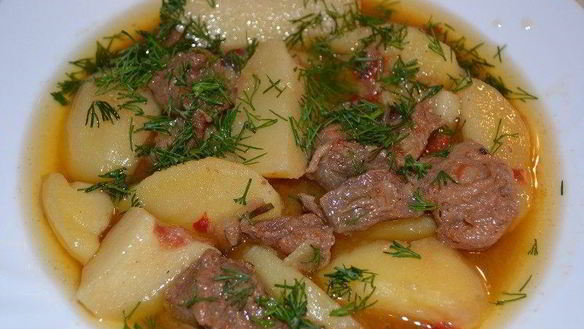 Рецепт Жаркого из баранины с картофелем