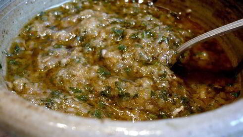 жаркое из барашка с грушами и петрушкой