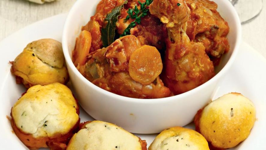 Рецепт жаркого иза куриц с булочками